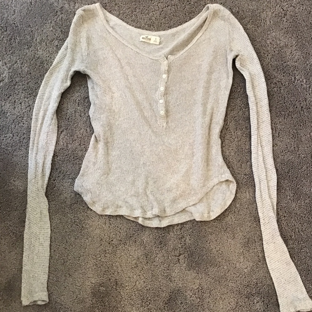 Sweater, grey, buttons, stylish, white, cute